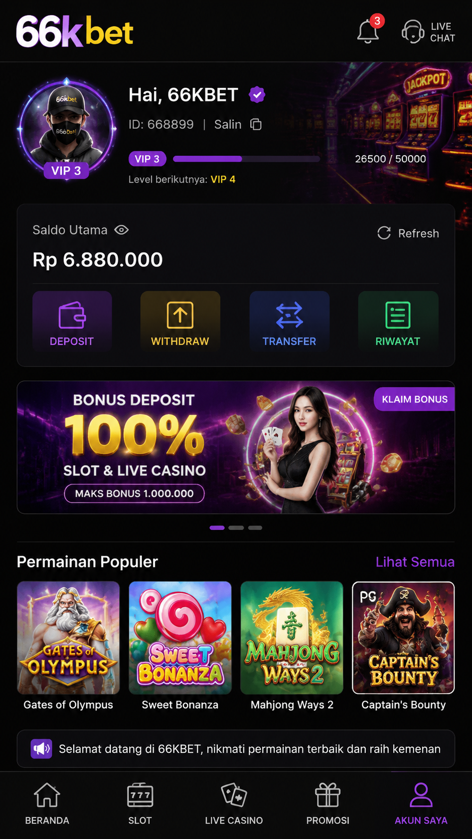 Screenshot 3 66kbet